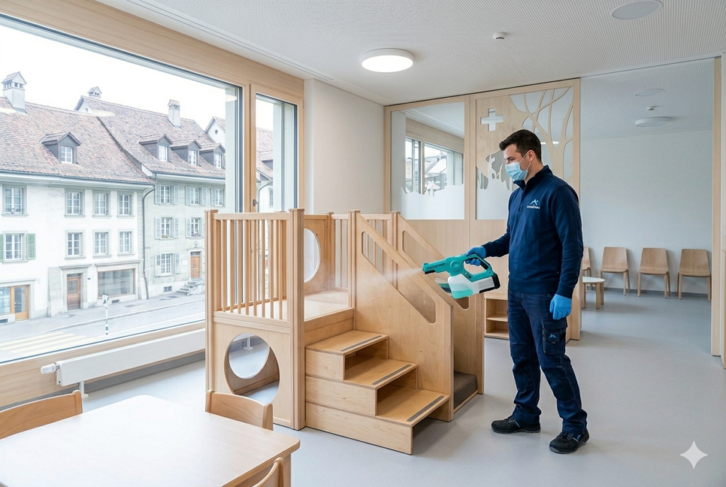 Reinigung von Kindertagesstätten und Schulen